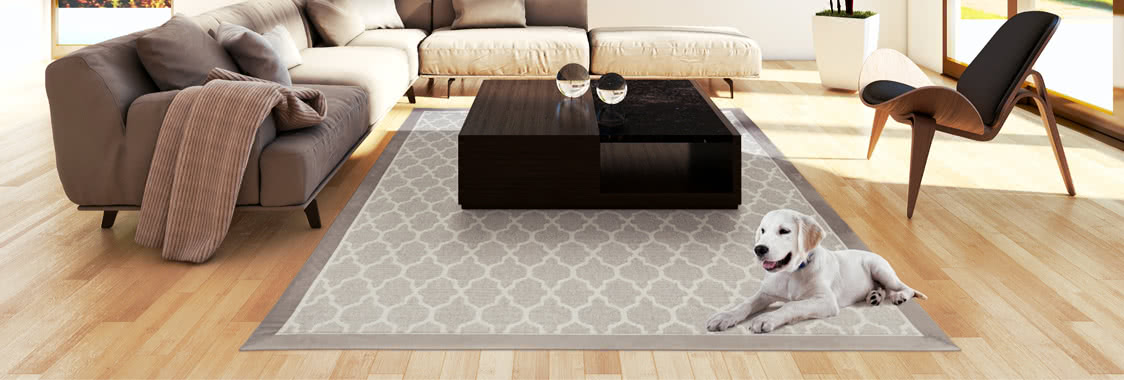 Ein Wollteppich mit Wabenmuster auf einem Wilton-Webstuhl gefertigt. Wollteppiche dieser Art können Sie günstig erwerben im Carpet:Center.