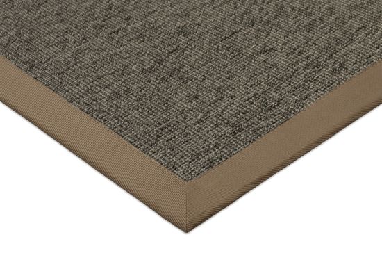 Outdoor Teppich Taffino Rips graubraun Bordre oxid-taupe