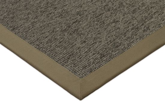 Outdoor Teppich Taffino Rips graubraun Bordre taupe