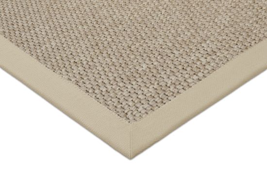 In- & Outdoor Teppich Cordoba natur Polyesterbordre hellbeige