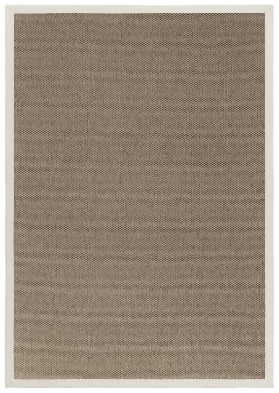 In- & Outdoor Teppich Cordoba taupe Polyesterbordre naturwei