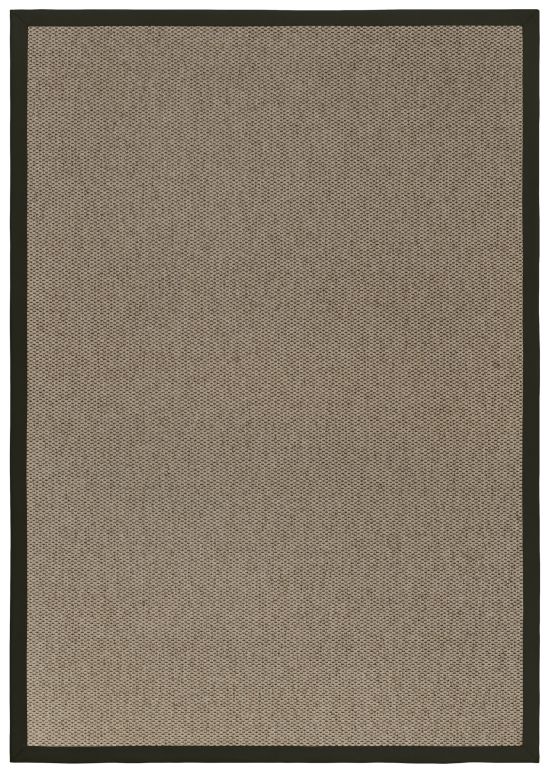 In- & Outdoor Teppich Cordoba taupe Polyesterbordre dunkelgraubraun