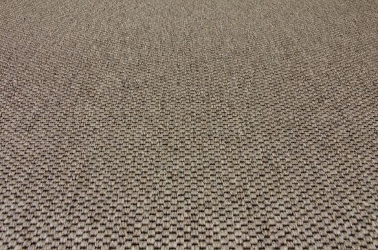 In- & Outdoor Teppich Cordoba schlamm Polyesterbordre hellbeige