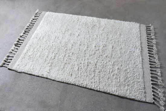 Wollteppich Wiga elfenbein - handgewebt