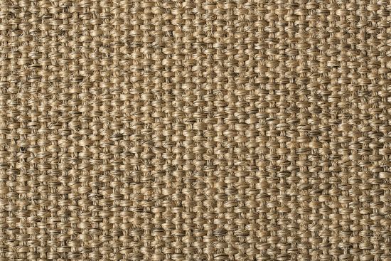 Sisal Teppich Manchu hellbraun meliert Baumwollbordre jeansblau