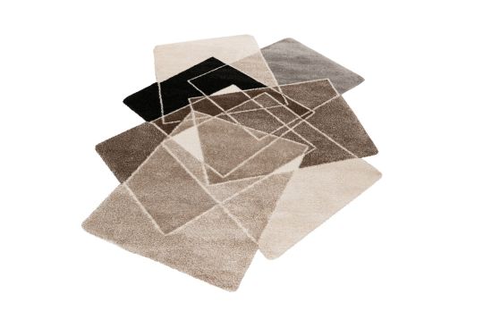 Designteppich Frisco 287 Taupe