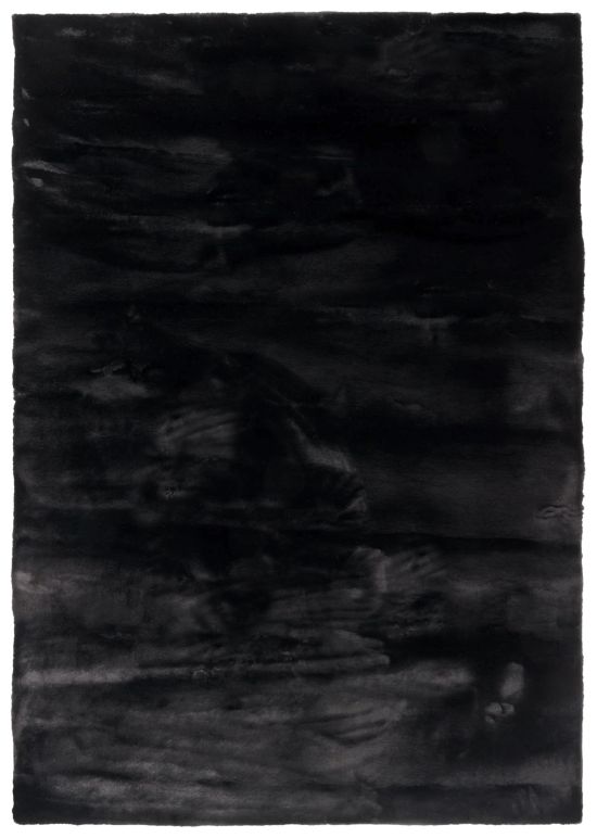 Flauschiger Teppich Lotti Schwarz