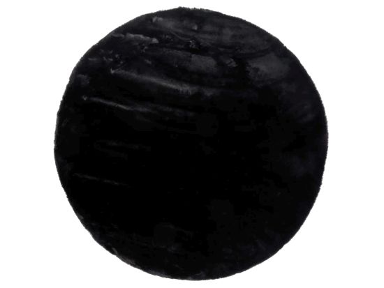 Flauschiger Teppich Lotti Schwarz