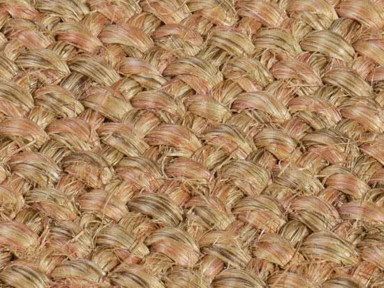 Sisal Teppich Manchu natur meliert Musterbordre Sonnenblumen