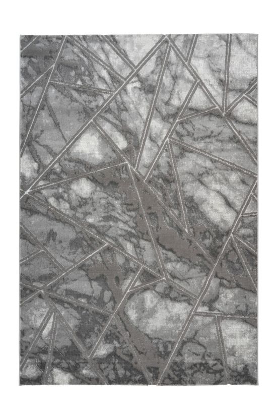 Design Teppich Marmaris 402 Silber