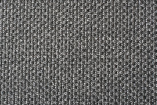 Sisal Teppich Cuadro grau Baumwollbordre nachtblau