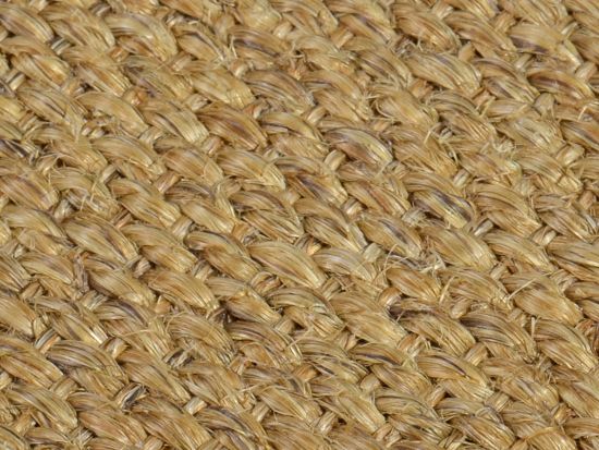 Sisal Teppich Macao Baumwollbordre braun