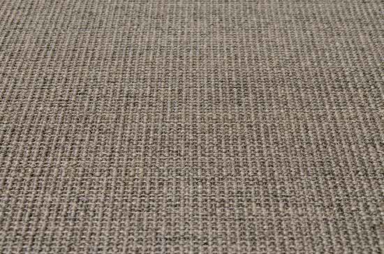 Sisal Teppich Mio graumix Baumwollbordre rot