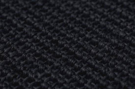 Sisal Teppich Mio schwarz Baumwollbordre avocadogrn