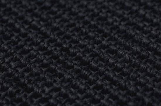 Sisal Teppich Mio schwarz Baumwollbordre avocadogrn