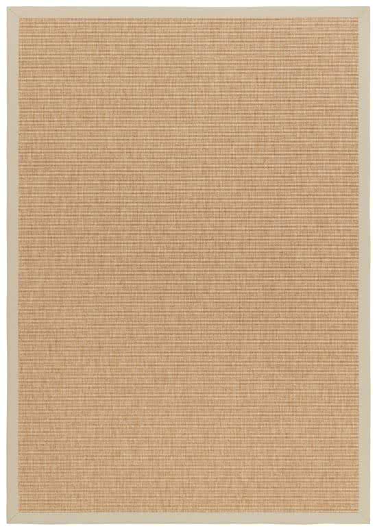 Outdoor Teppich Taffino Rips natur Bordre hellbeige