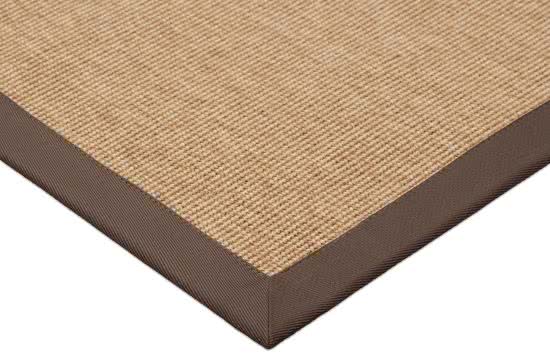 Outdoor Teppich Taffino Rips natur Bordre oxid-taupe