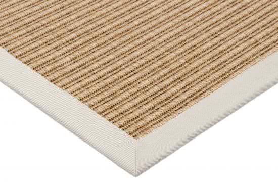 Outdoor Teppich Taffino Tweed natur Bordre naturwei