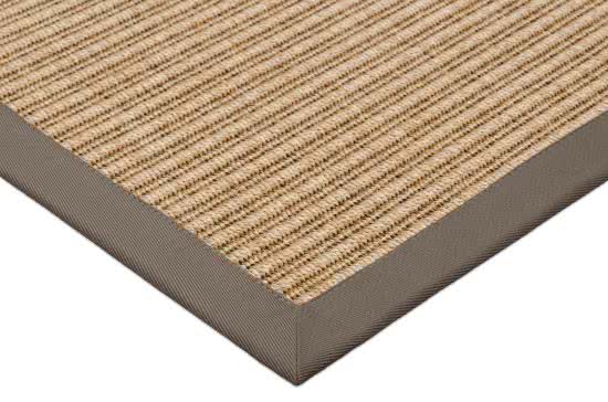 Outdoor Teppich Taffino Tweed natur Bordre taupe