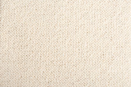 Wollteppich Wlkchen creme Bordre dunkelbraun