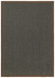 Outdoor Teppich Taffino Rips graubraun Bordre cognac