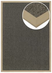 Bild von Outdoor Teppich Taffino Rips graubraun Bordre natur