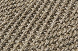 Sisal Teppich Fischgrat macciato Baumwollbordre schoko
