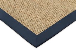 Seegrasteppich 2/2 fein Baumwollbord�re nachtblau