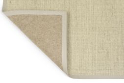 Sisal Teppich Purstoff macadamia mit Vliesrcken