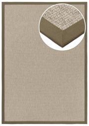 In- & Outdoor Teppich Taffino Como Natur Polyesterbordre taupe