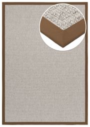 Bild von In- & Outdoor Teppich Taffino Como grau Polyesterbordre cognac