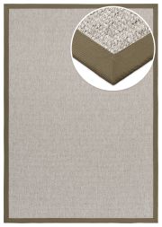 In- & Outdoor Teppich Taffino Como grau Polyesterbordre taupe