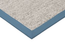 In- & Outdoor Teppich Taffino Como grau Polyesterbordre denim-blau