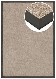 Bild von In- & Outdoor Teppich Taffino Como camel Polyesterbordre dunkelgrau
