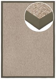 Bild von In- & Outdoor Teppich Taffino Como camel Polyesterbordre quarzgrau