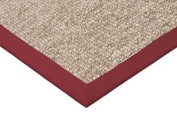 In- & Outdoor Teppich Taffino Como camel Polyesterbordre rot