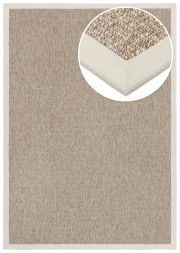 Bild von In- & Outdoor Teppich Taffino Como camel Polyesterbordre naturwei