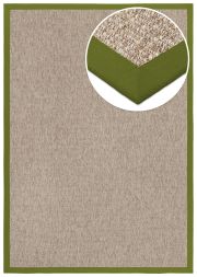 Bild von In- & Outdoor Teppich Taffino Como camel Polyesterbordre avocado