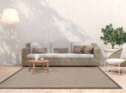 Alternatives Bild von In- & Outdoor Teppich Taffino Como camel Polyesterbordre achatgrau