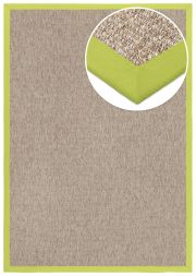 Bild von In- & Outdoor Teppich Taffino Como camel Polyesterbordre hellgrn