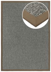 In- & Outdoor Teppich Taffino Como anthrazit Polyesterbordre oxid-taupe