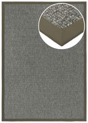 Bild von In- & Outdoor Teppich Taffino Como anthrazit Polyesterbordre quarzgrau