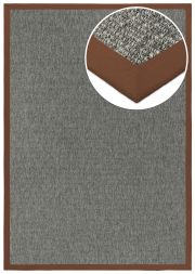Bild von In- & Outdoor Teppich Taffino Como anthrazit Polyesterbordre terra