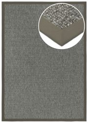Bild von In- & Outdoor Teppich Taffino Como anthrazit Polyesterbordre schlamm