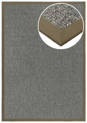 Bild von In- & Outdoor Teppich Taffino Como anthrazit Polyesterbordre taupe