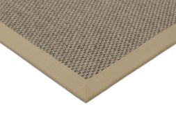 In- & Outdoor Teppich Cordoba taupe Polyesterbordre natur