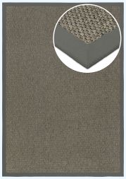 Bild von In- & Outdoor Teppich Cordoba schlamm Polyesterbordre grau