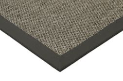 In- & Outdoor Teppich Cordoba schlamm Polyesterbord�re dunkelgrau