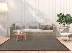 Alternatives Bild von In- & Outdoor Teppich Cordoba schlamm Polyesterbordre rot