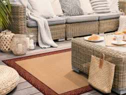 Sisal Teppich Santa hellbeige Musterbordre Ellei